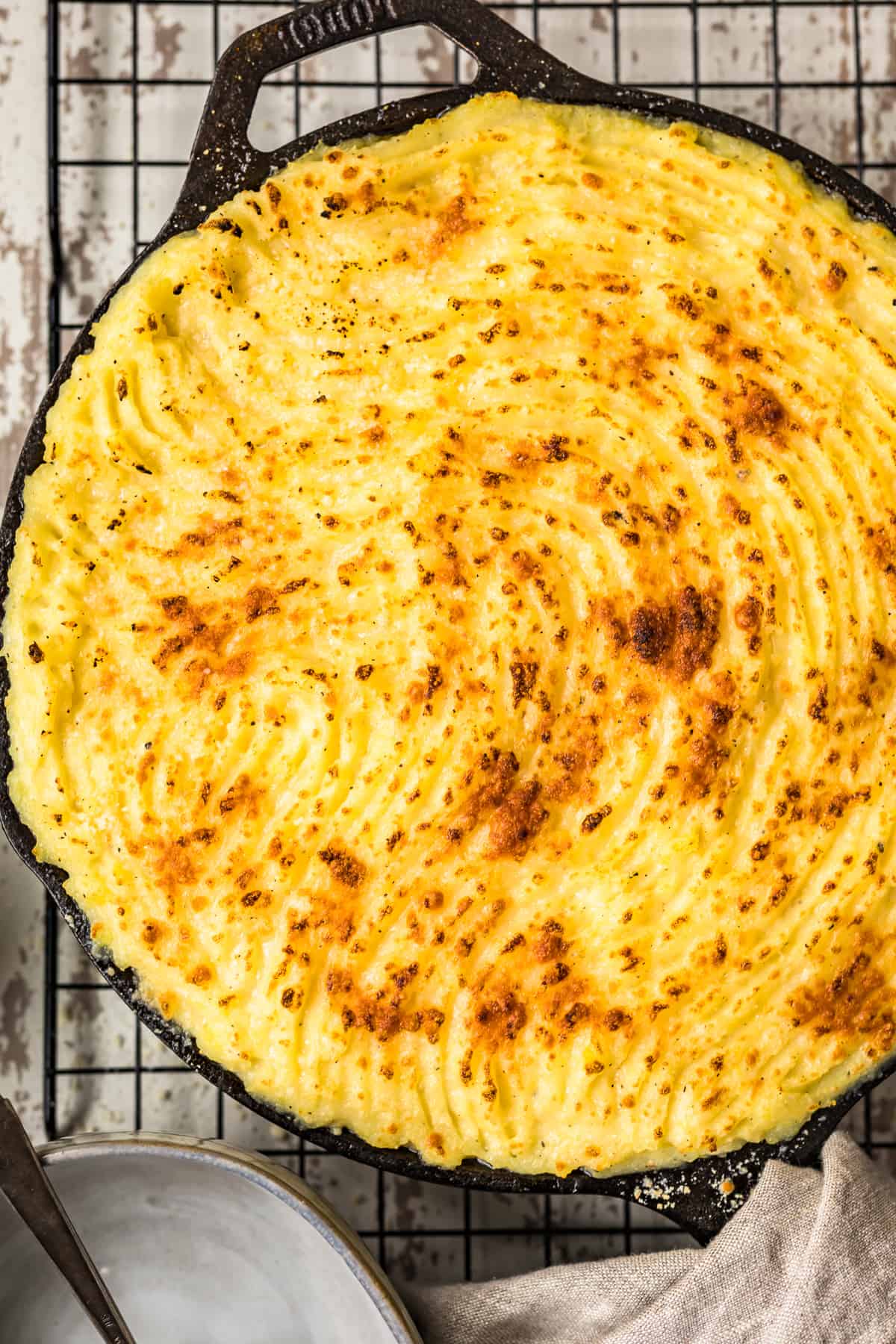 crispy mash potato on best cottage pie recipe