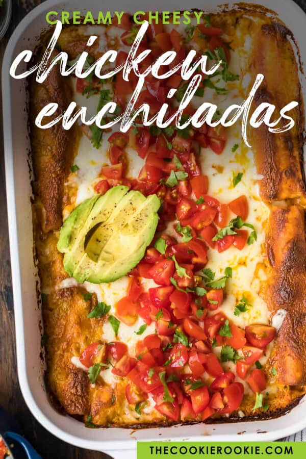 cheesy enchiladas pinterest image