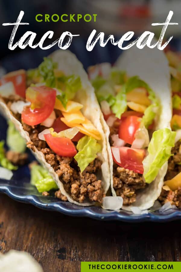 crock pot taco meat pinterest image