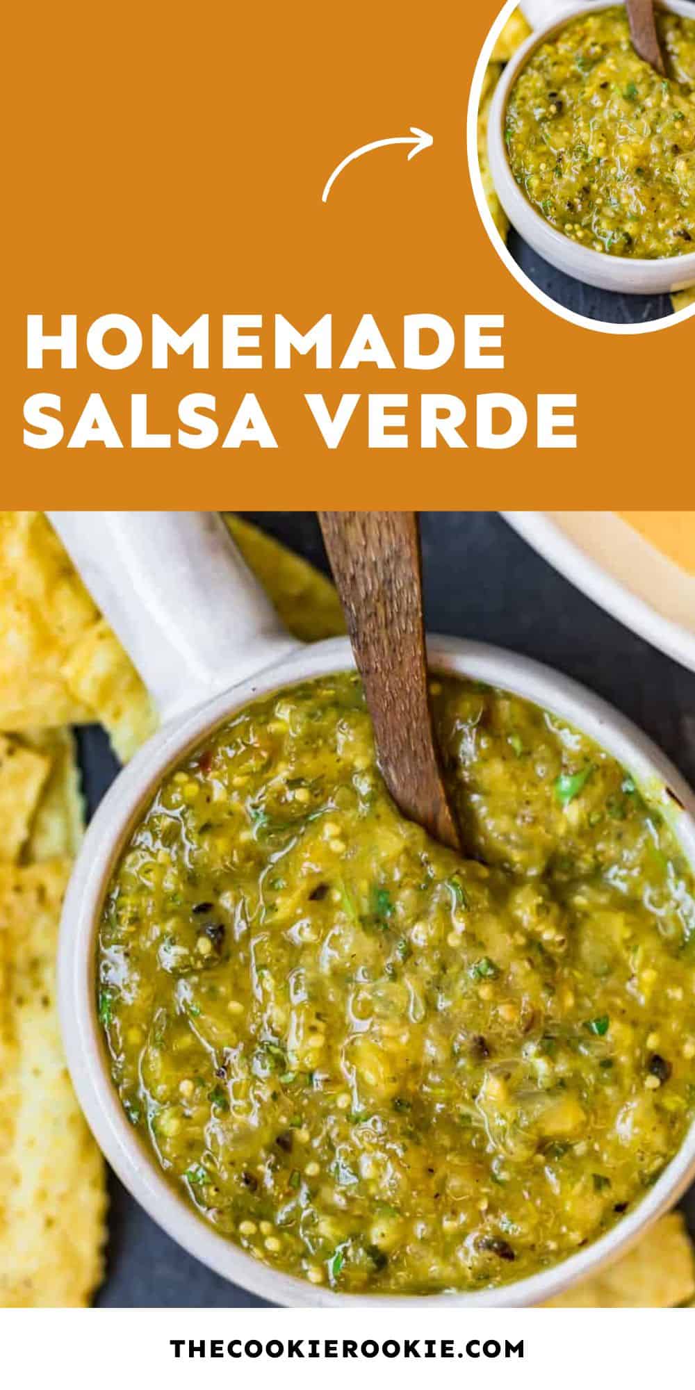 homemade salsa verde pin image