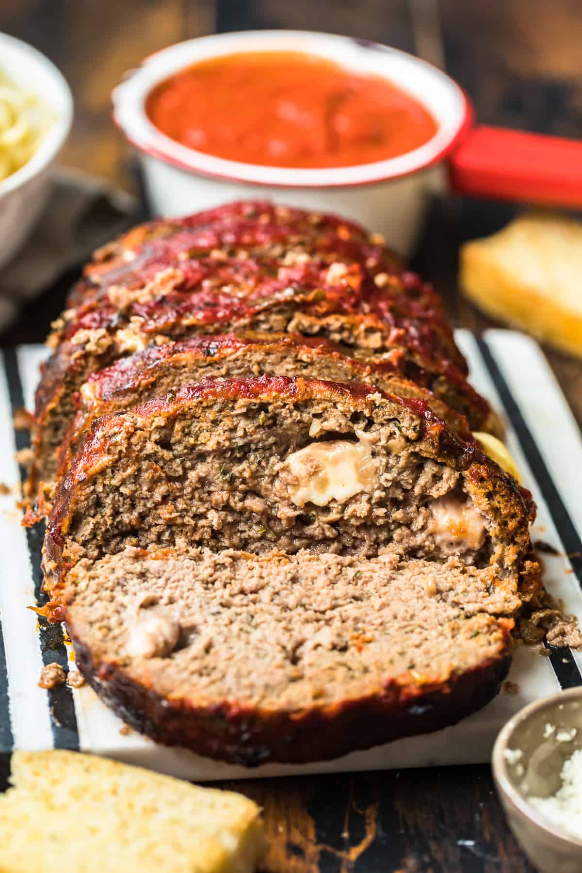 italian meatloaf sliced