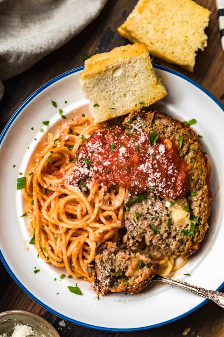 Mozzarella Stuffed Meatloaf (Italian Meatloaf) (VIDEO)