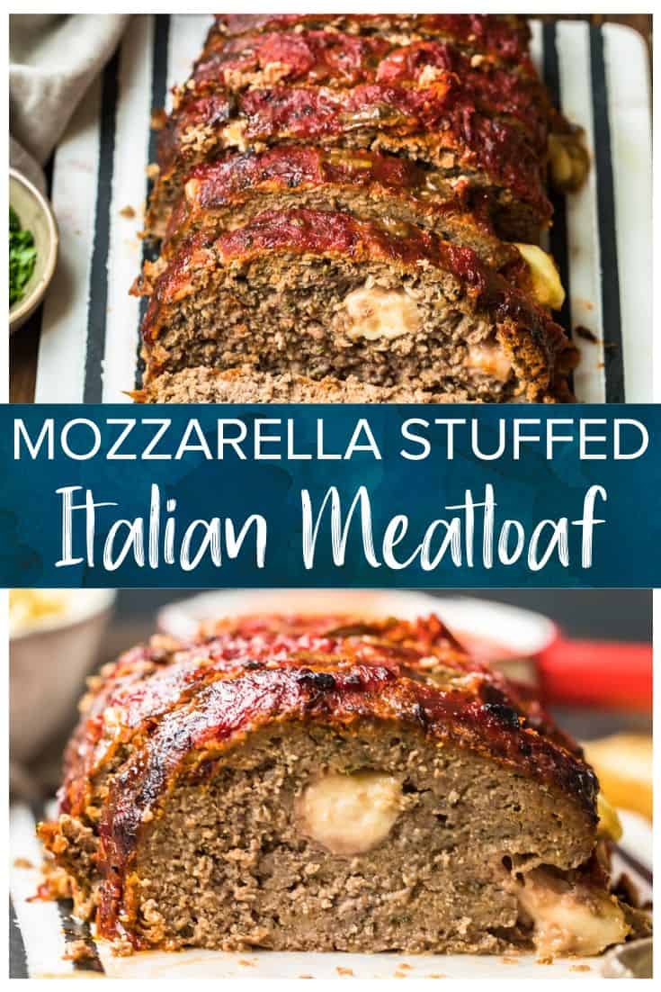 Mozzarella Stuffed Meatloaf (Italian Meatloaf) (VIDEO)
