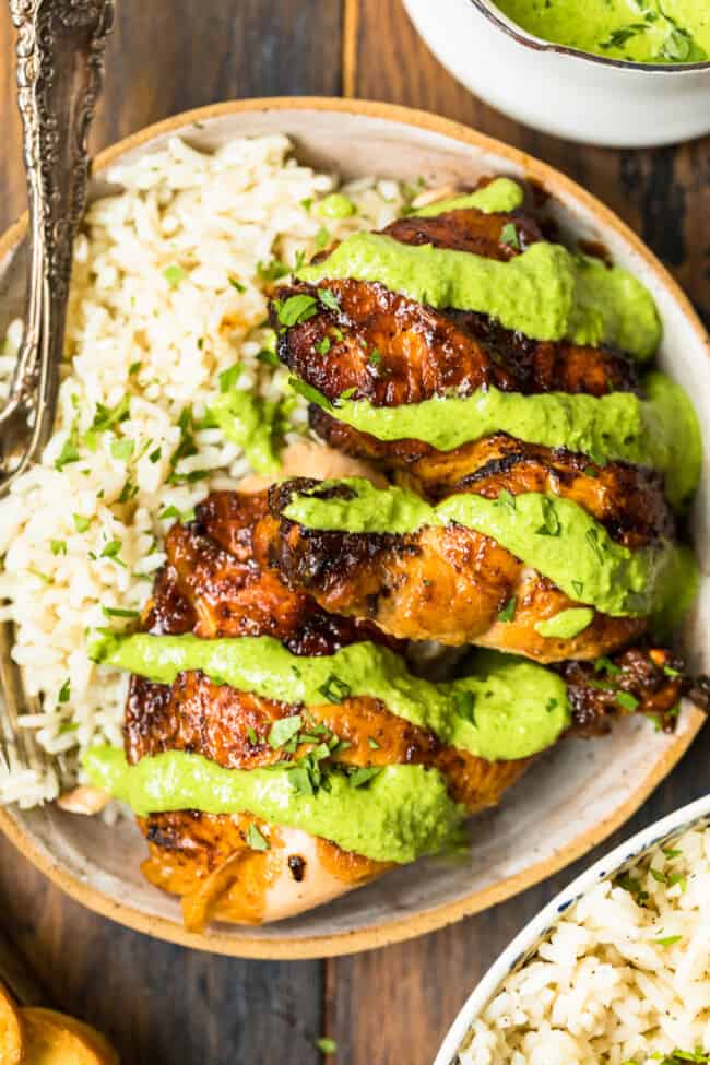 Peruvian Chicken with Green Sauce (Whole Roasted) Recipe - The Cookie ...