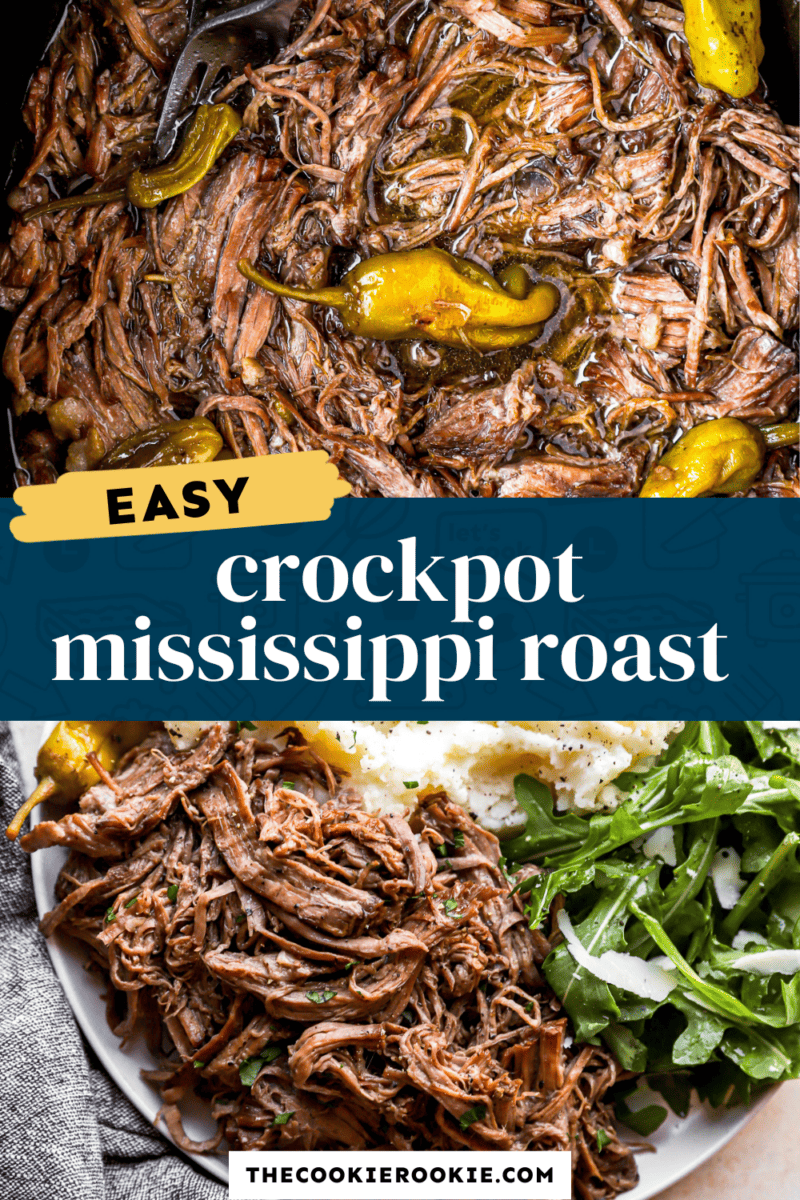 Easy crockpot mississippi roast.