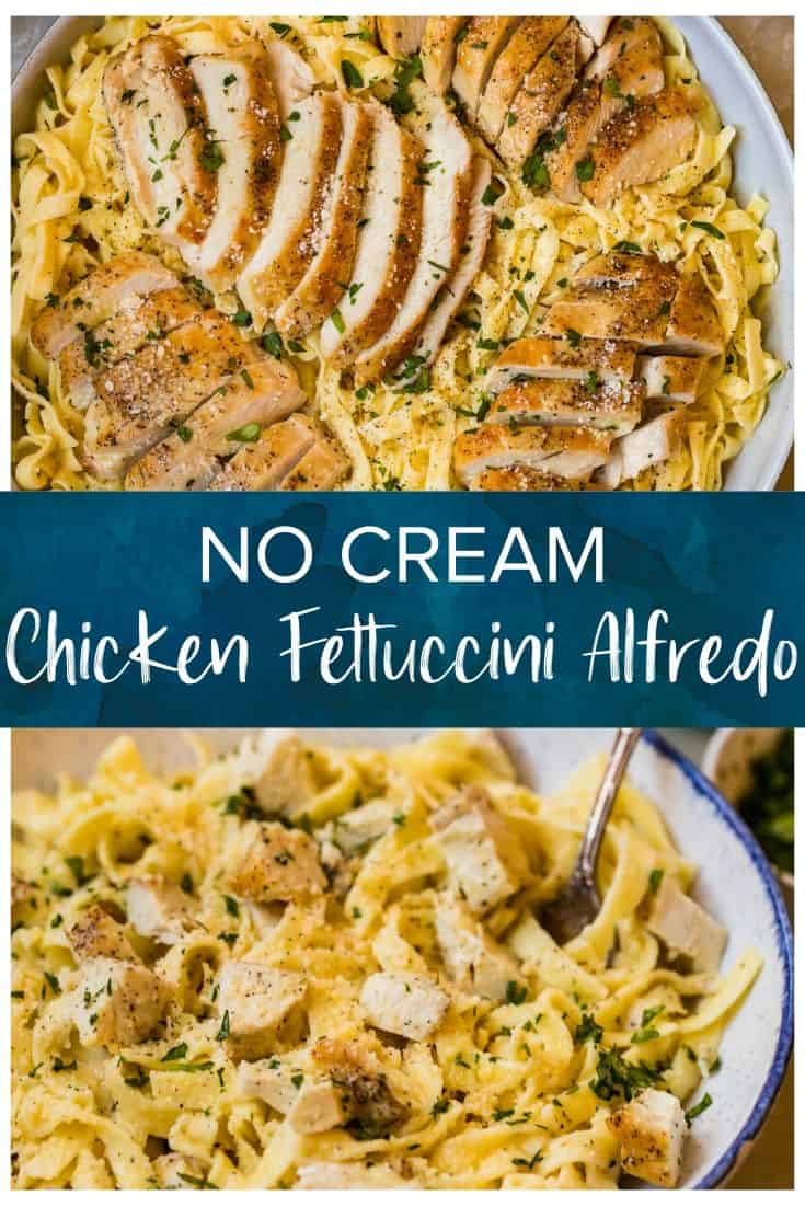 Easy Chicken Fettuccine Alfredo (No Cream!) The Cookie Rookie®