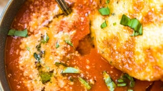 Mom's Tomato Soup with Cheesy Crostini (Canned Tomatoes)