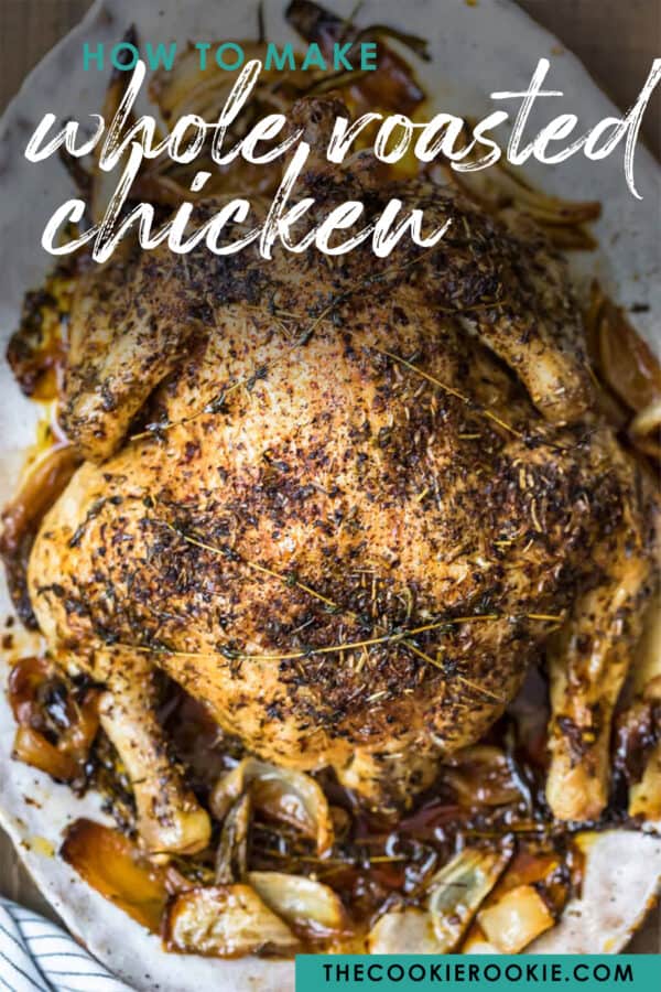 whole roasted chicken pinterest image