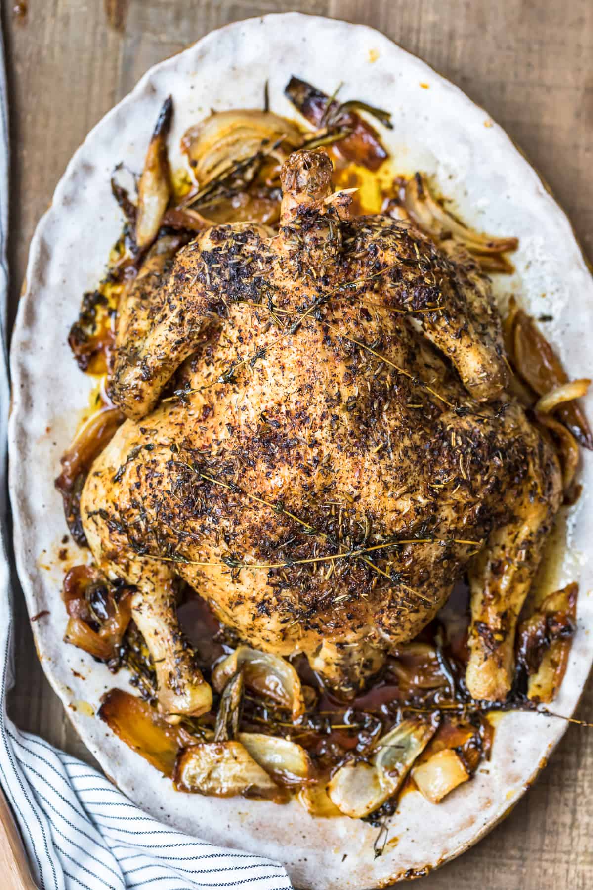 Whole Roast Chicken with Herbs de Provence - The Cookie Rookie®