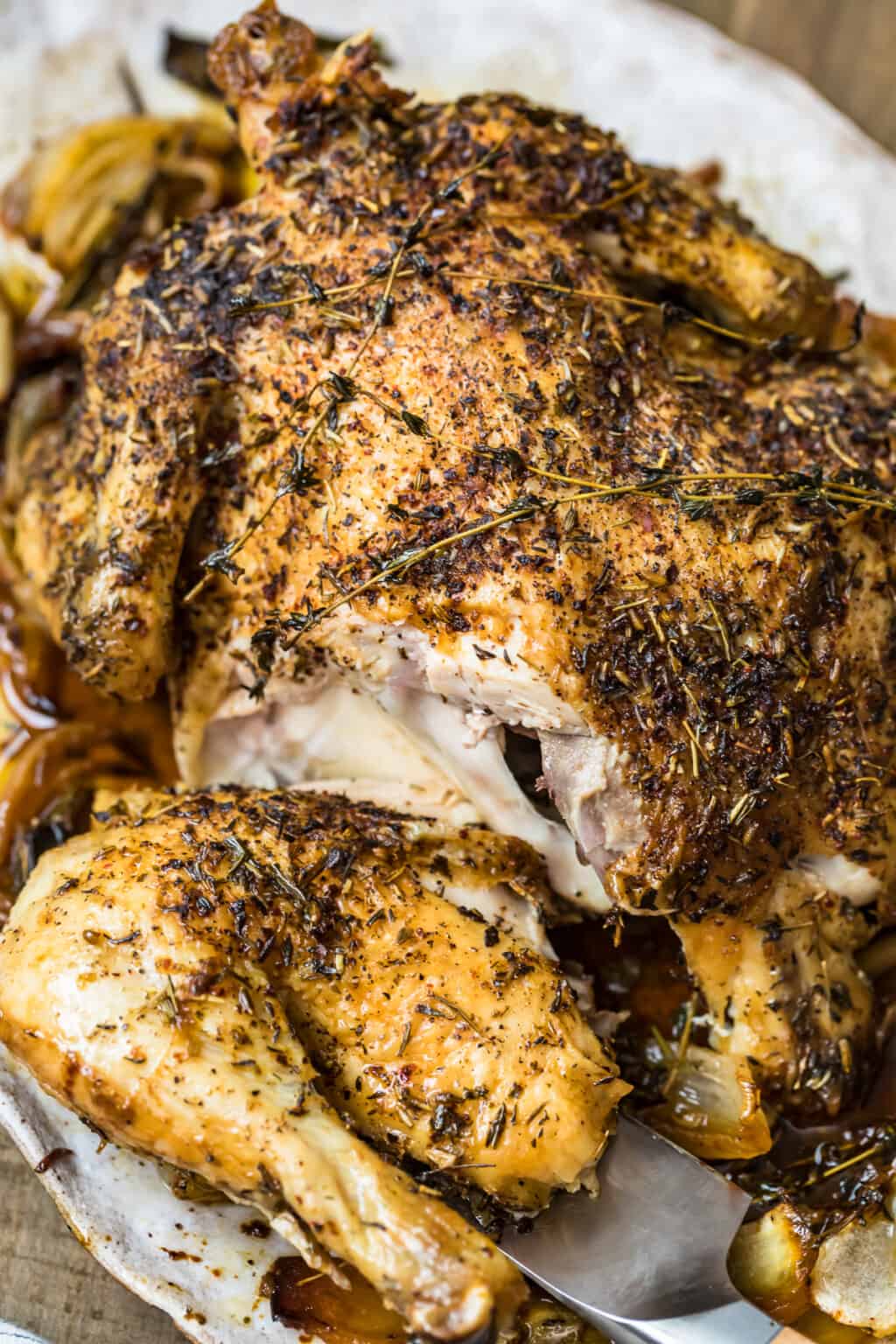 Whole Roast Chicken with Herbs de Provence Recipe - The Cookie Rookie®