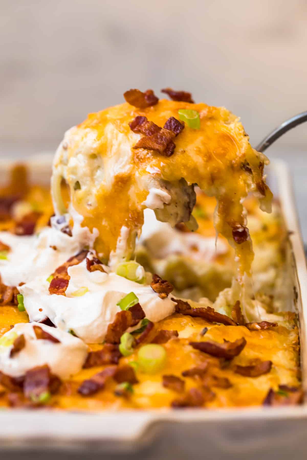 Loaded Hash Brown Potato Casserole - The Cookie Rookie®