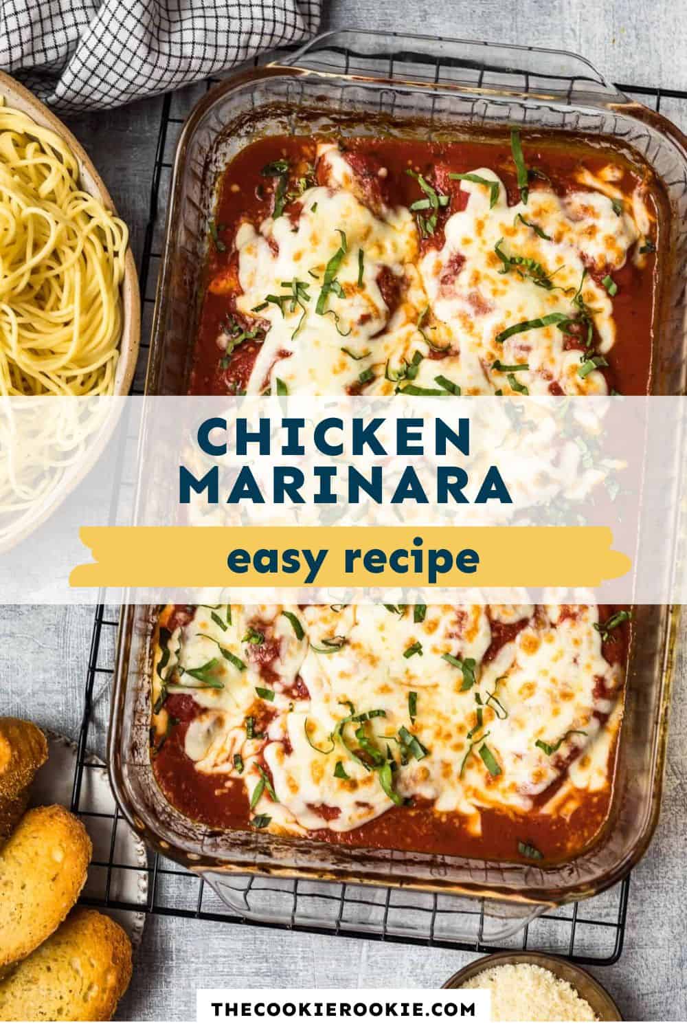 chicken marinara pin image