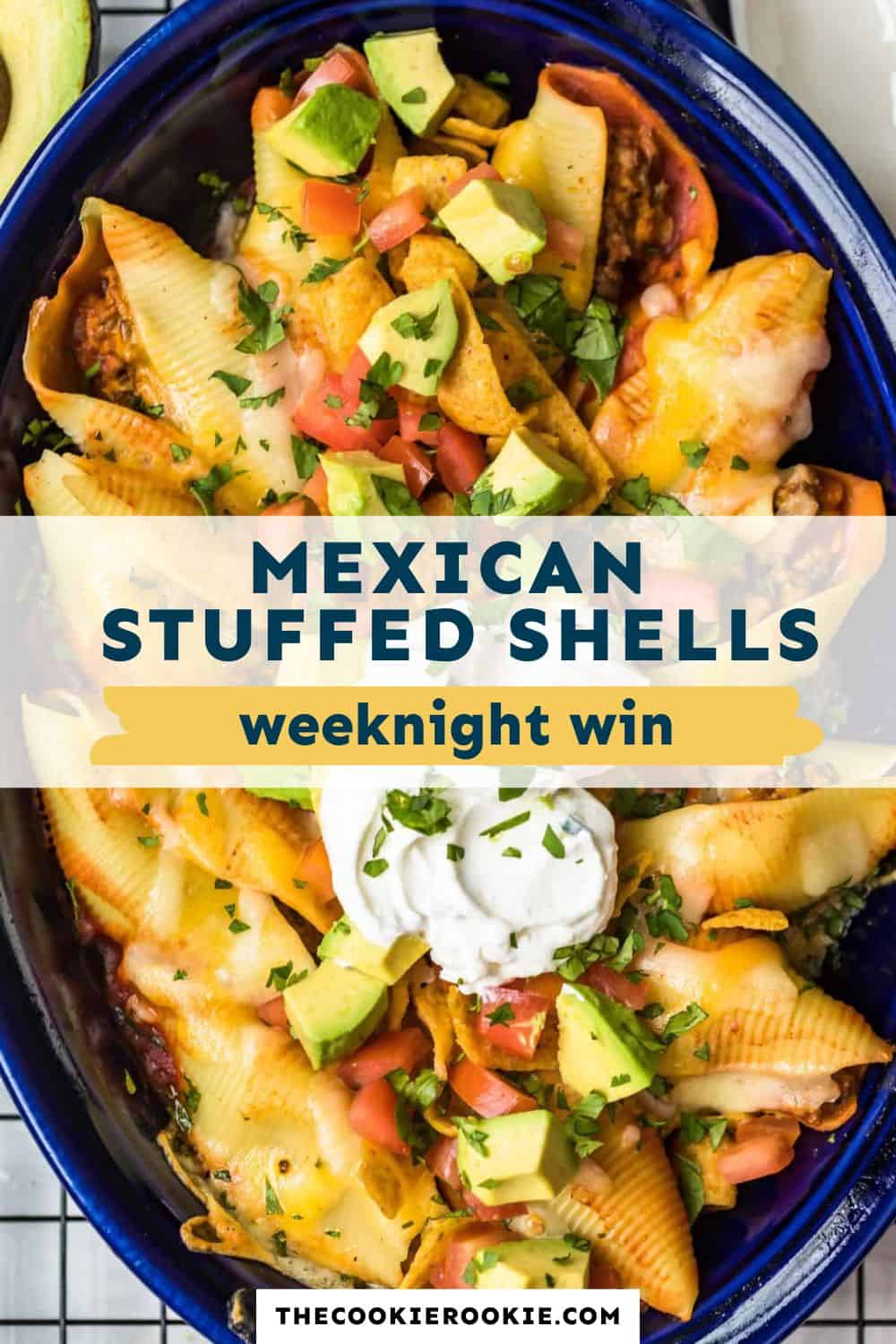 mexican stuffed shells pin image