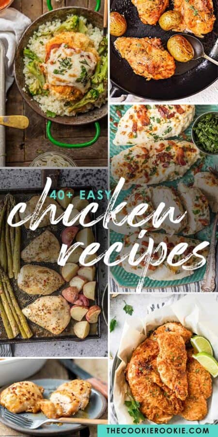 easy chicken recipes pinterest collage