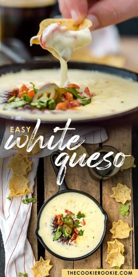 white queso pinterest collage