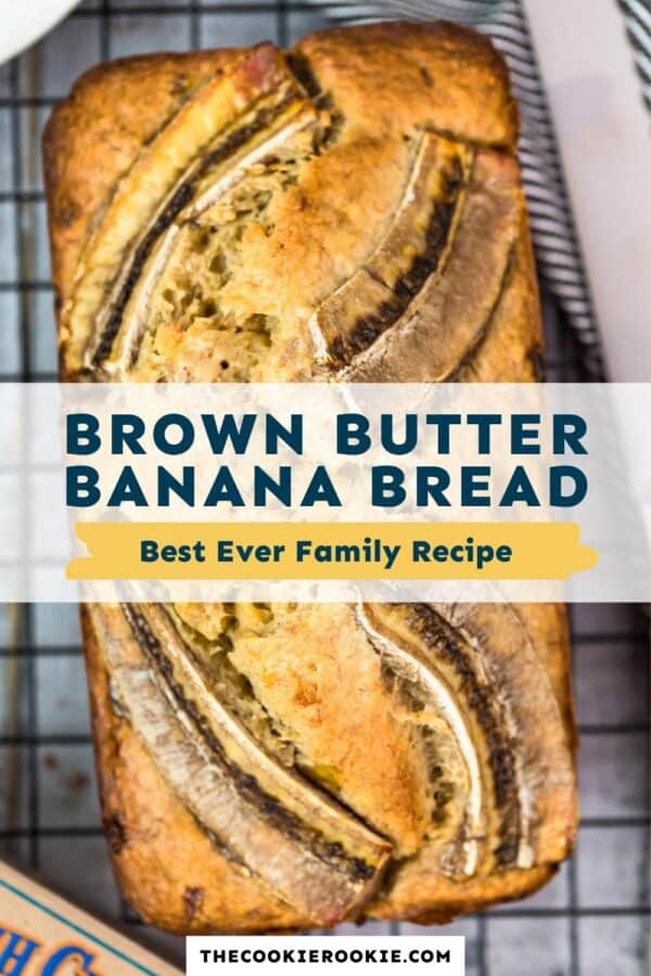 brown butter banana bread pinterest