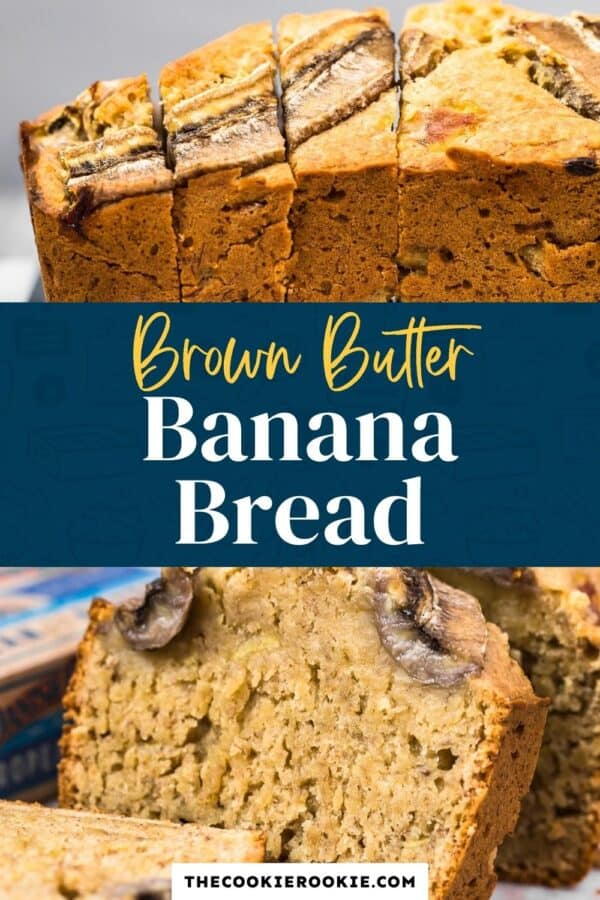brown butter banana bread pinterest