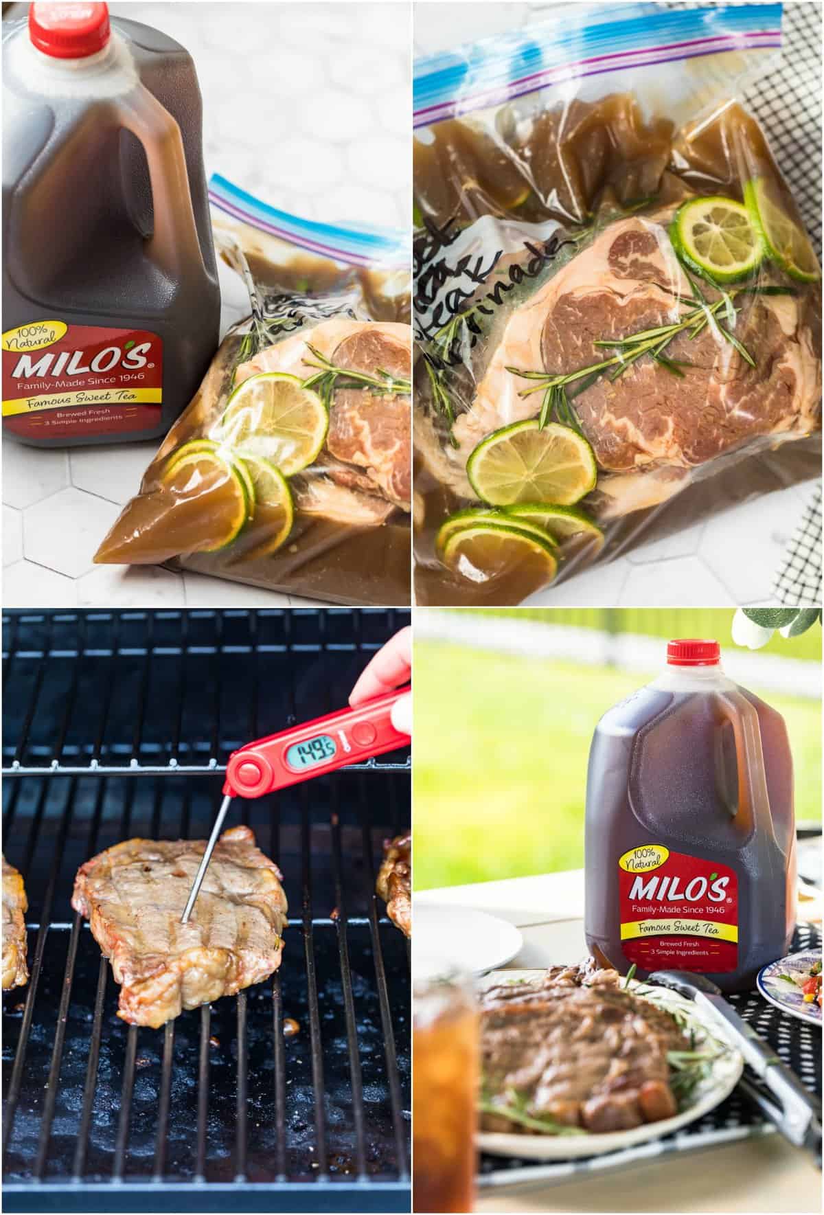 step by step photos for how to make marinated steaks