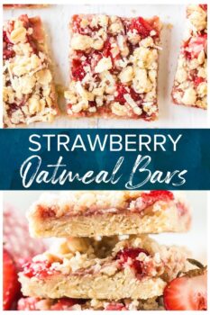 strawberry bars pinterest collage