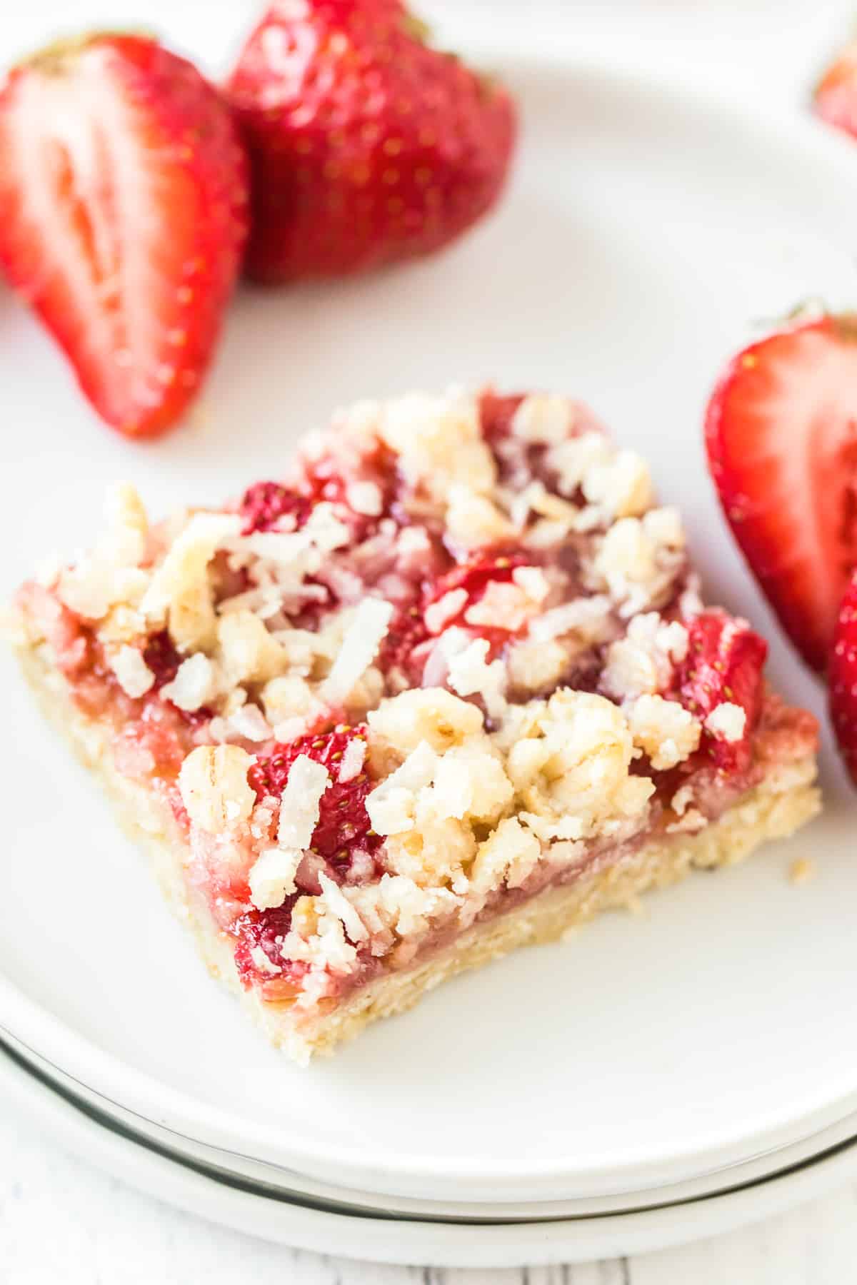 strawberry bar on plate