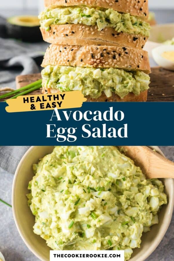 avocado egg salad pinterest collage