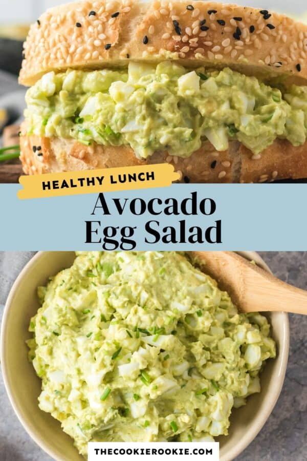 avocado egg salad pinterest collage