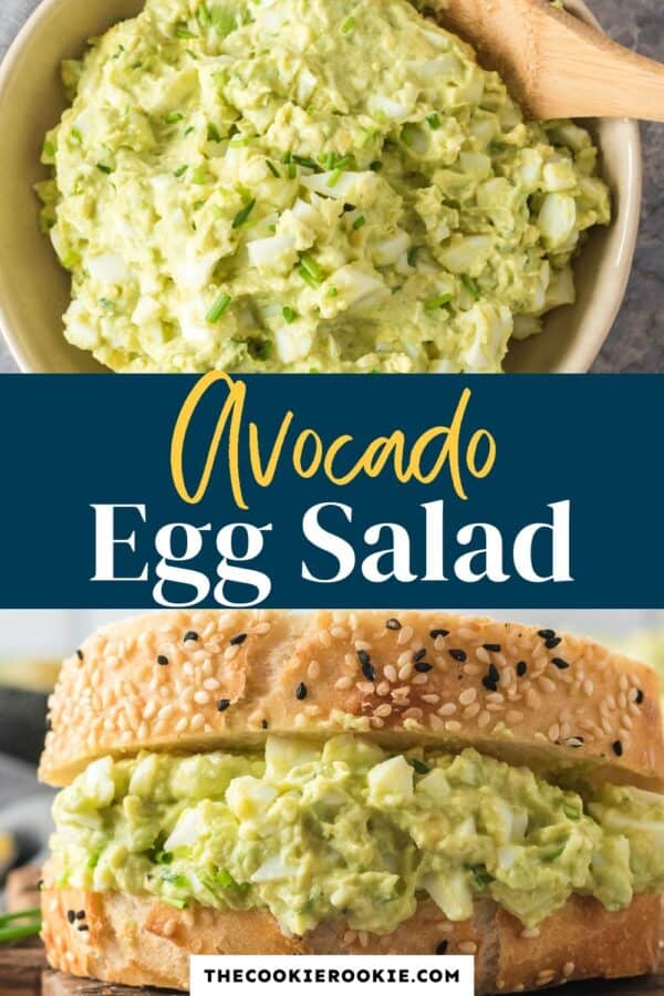 avocado egg salad pinterest collage