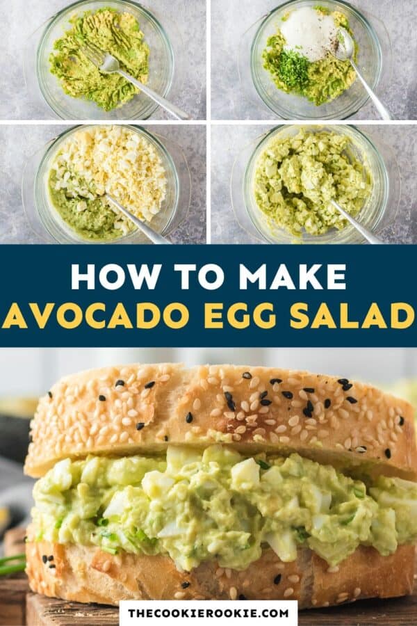 avocado egg salad pinterest collage