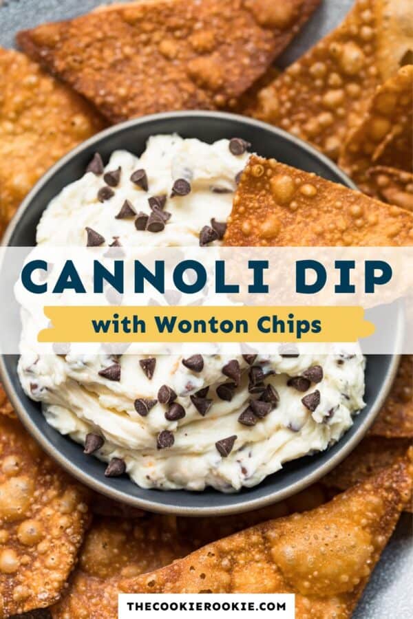 Chocolate Chip Cannoli Dip with Wonton Chips Recipe - 83