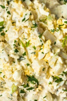 up close image of potato salad