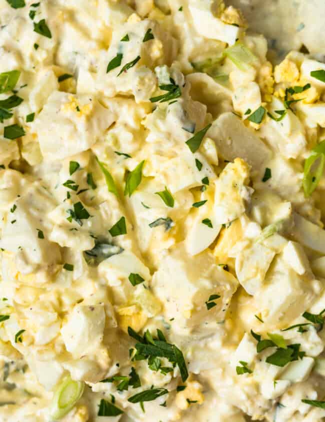 up close image of potato salad