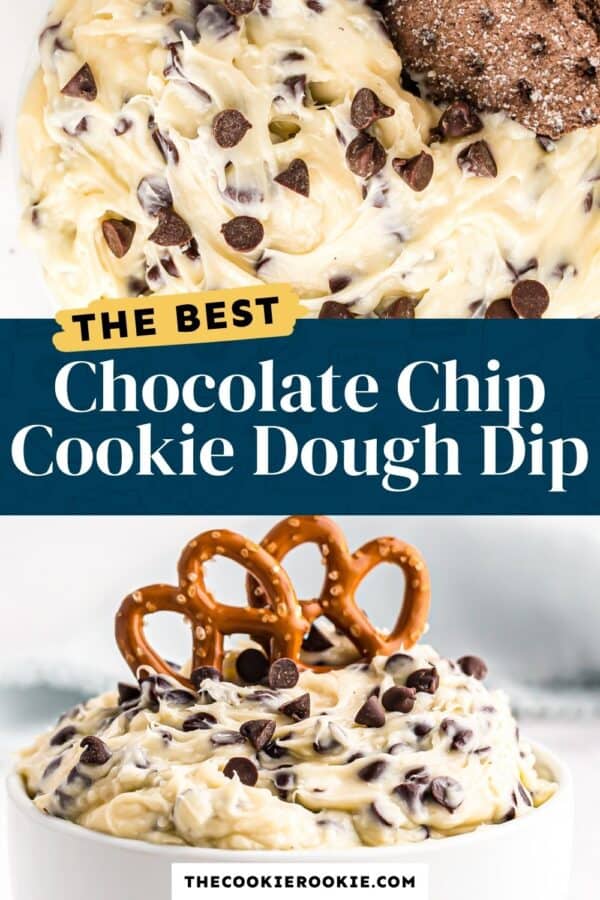 cookie dough dip pinterest collage