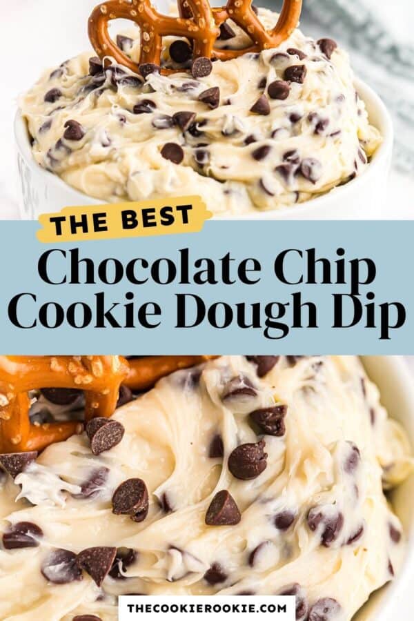 cookie dough dip pinterest collage