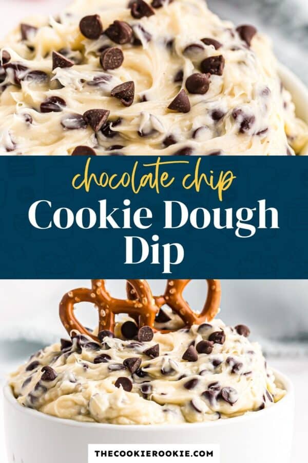 cookie dough dip pinterest collage