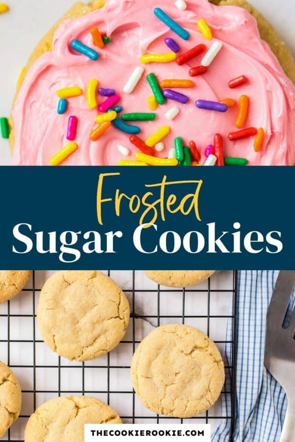 frosted sugar cookies pinterest collage