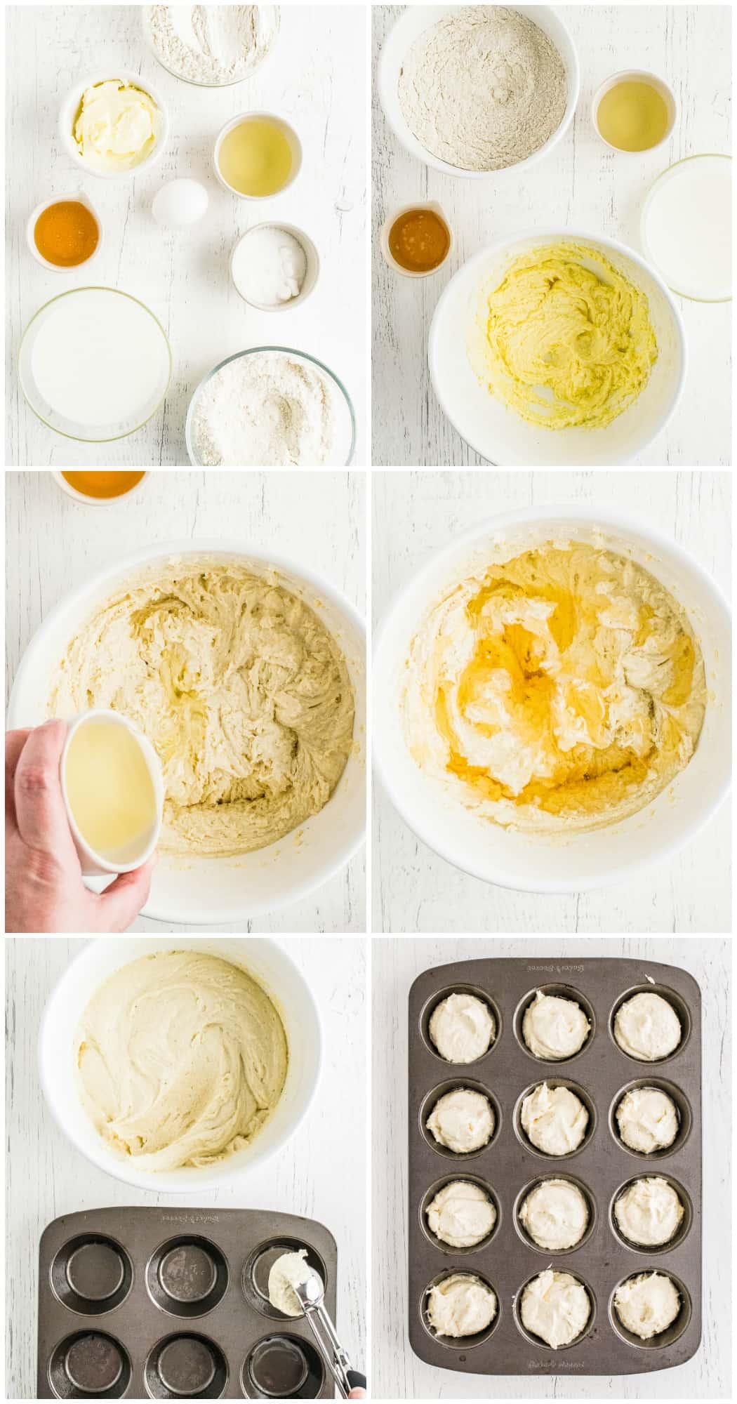 step by step photos of how to make cornbread muffins