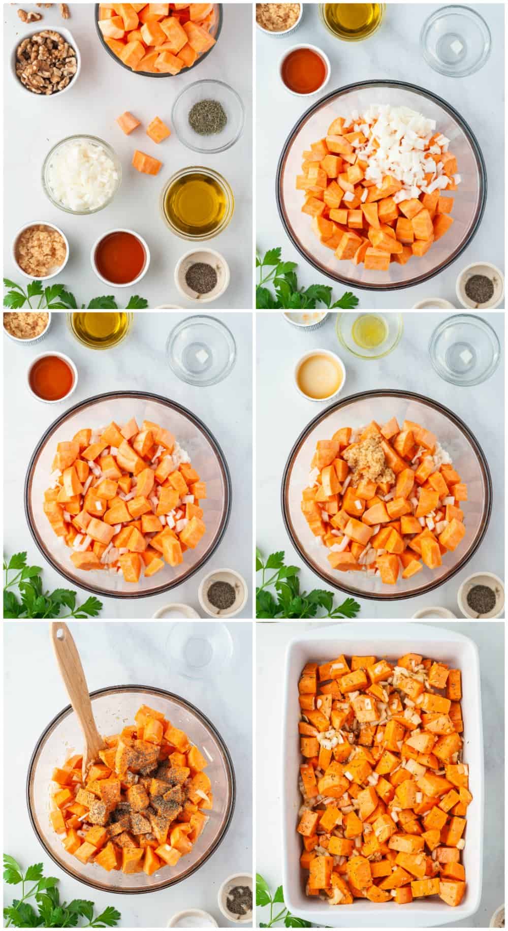 step by step photos of how to make roasted sweet potatoes