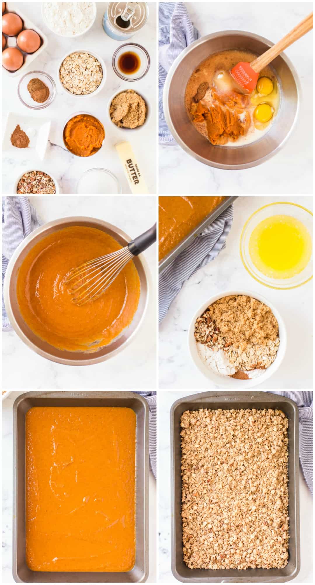 step by step photos of how to make pumpkin crisp