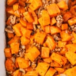 up close image of roasted sweet potatoes