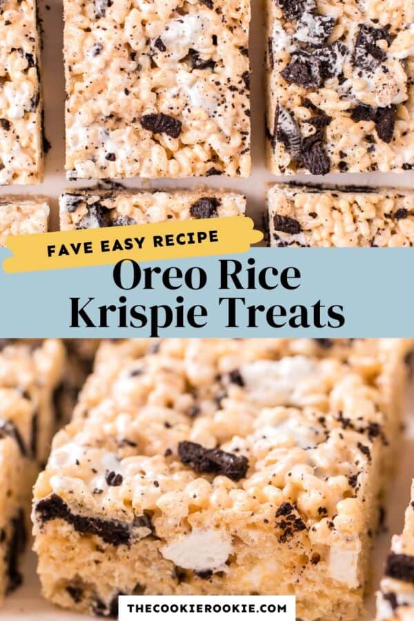 oreo rice krispie treats pinterest collage