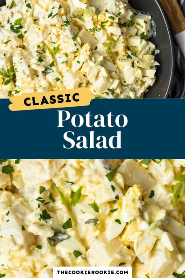 classic potato salad pinterest collage