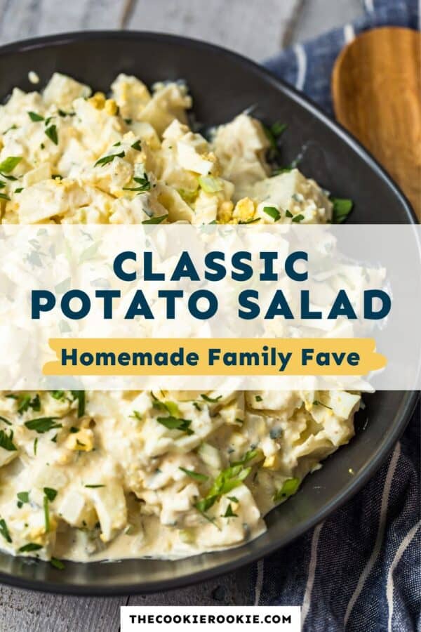classic potato salad pinterest collage