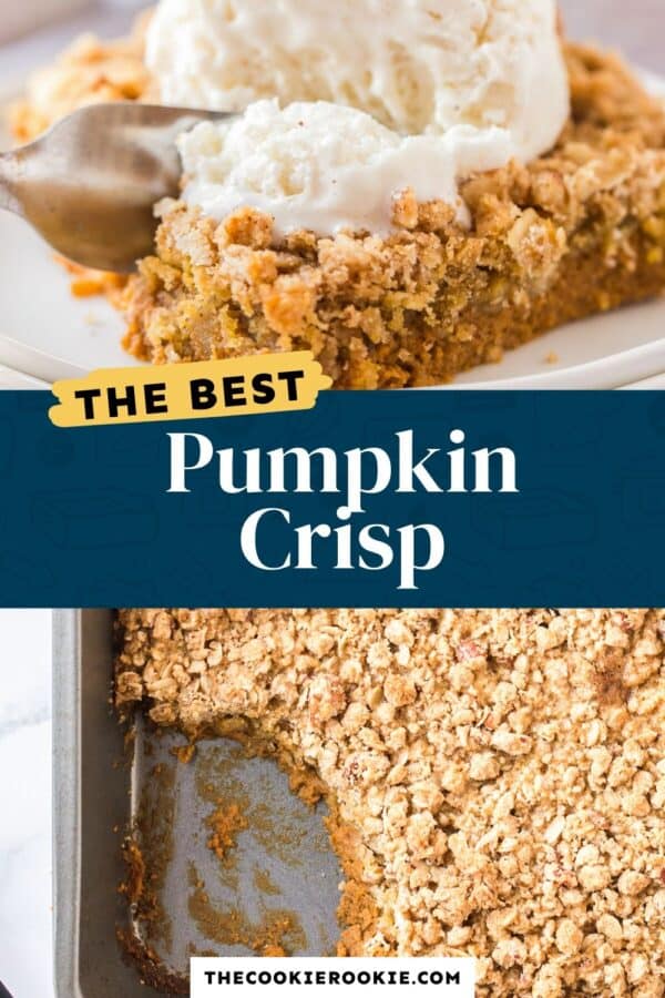 pumpkin crisp pinterest collage