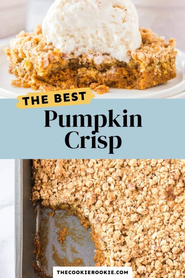 pumpkin crisp pinterest collage