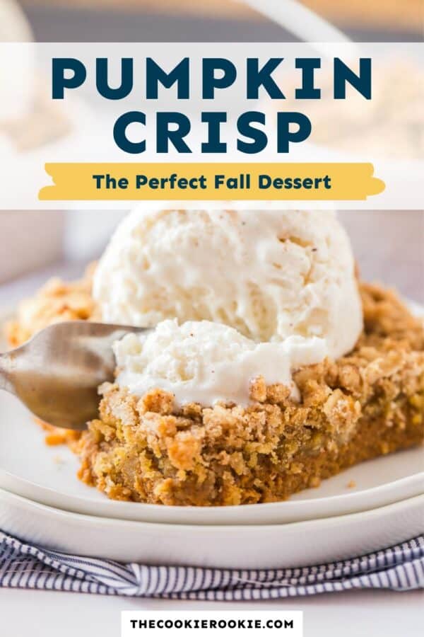 Pumpkin Crisp Recipe - The Cookie Rookie®