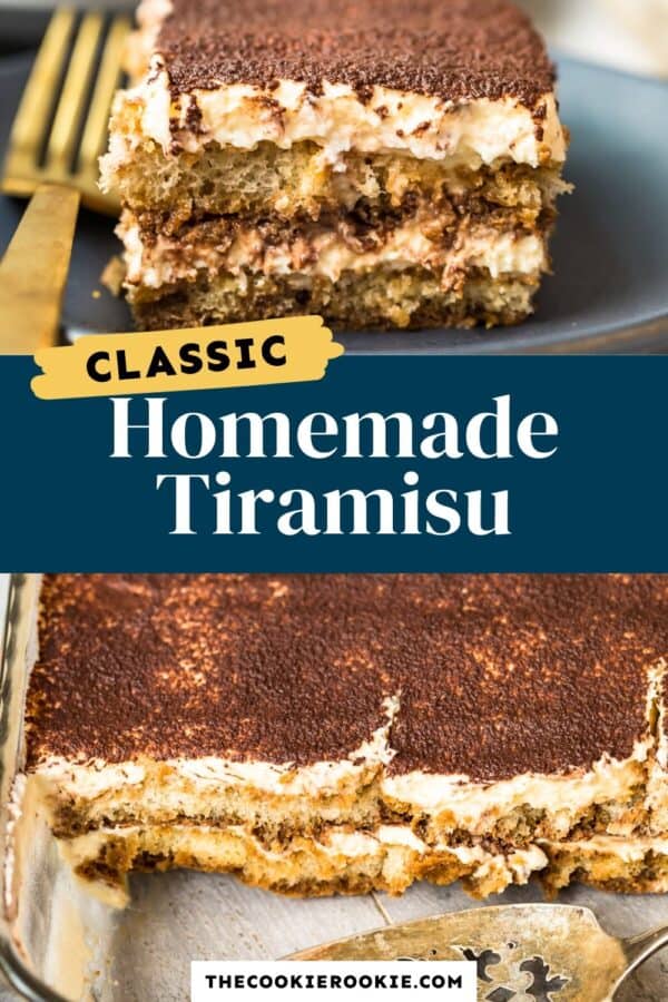 tiramisu recipe pinterest collage