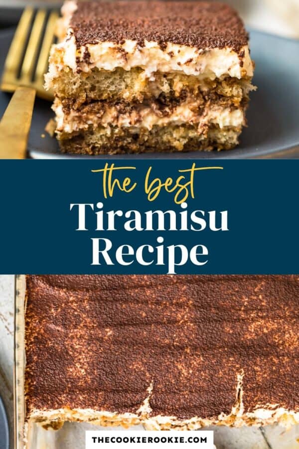 tiramisu recipe pinterest collage