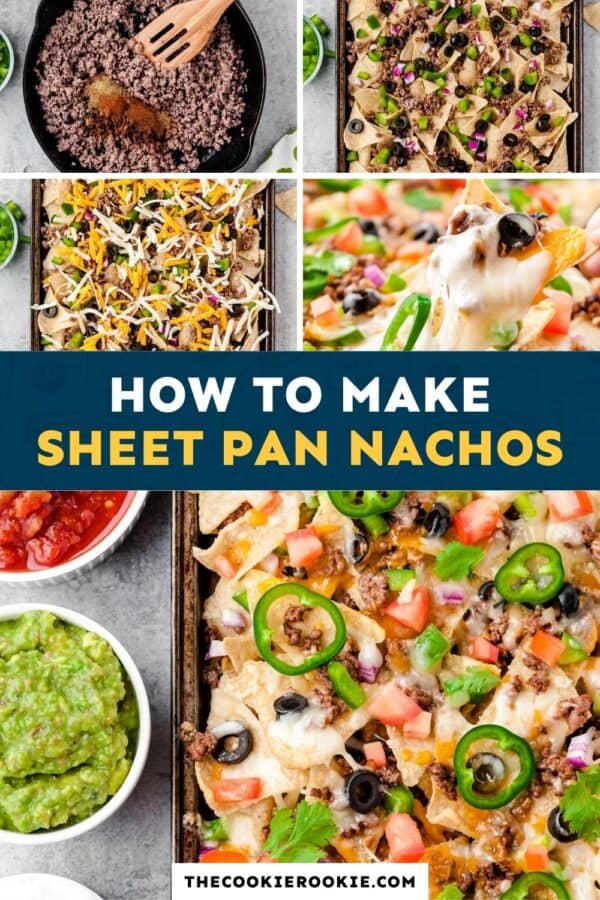 beef sheet pan nachos pinterest