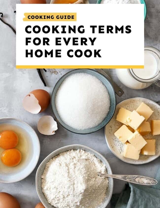 cooking terms for home cook