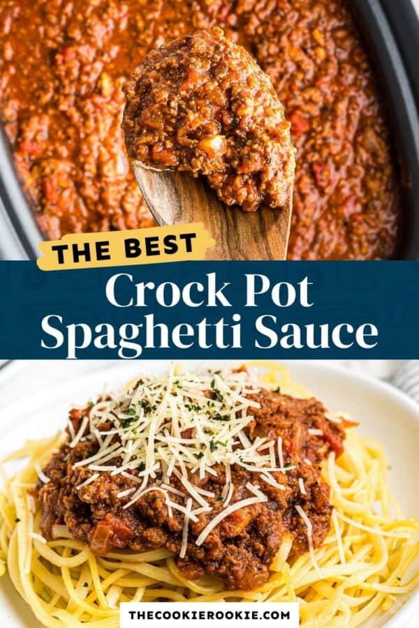 crockpot spaghetti sauce pinterest